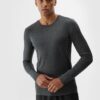 4F Longsleeve treningowy szybkoschnący męski - szary