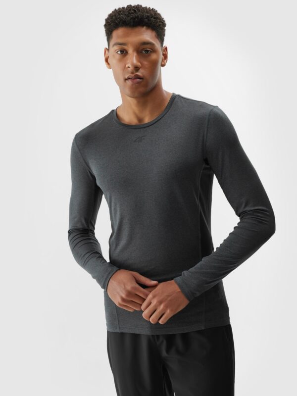 4F Longsleeve treningowy szybkoschnący męski - szary