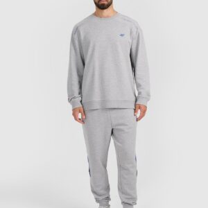 4F Bluza dresowa nierozpinana bez kaptura męska - szara