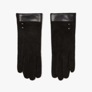 Rękawiczki ze wstawką z ekologicznej skóry