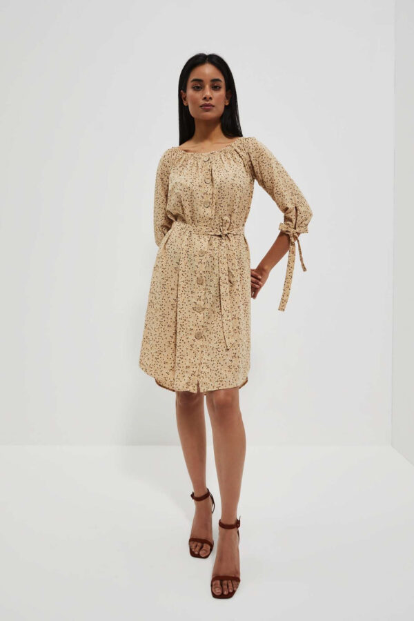 Sukienka z delikatnym nadrukie