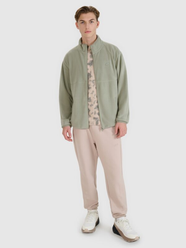 5f01b927362a63b24677752b01ec3e911e4ddcb6 4F Polar regular ze stójką męski - oliwkowy