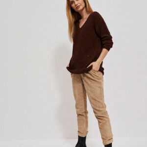 5f1f8d8c231845375ae27505ab7451b15a51616c Sweter z metaliczną nitką kasztanowy