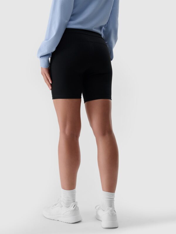 4F Legginsy krótkie damskie - czarne