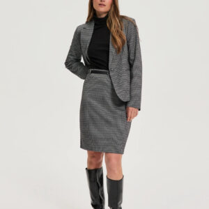 602db427fc4d890202579224acb56dae06a5855a Spódnica w pepitkę szara