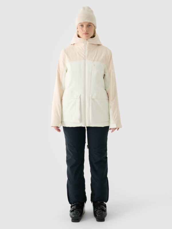 4F Kurtka narciarska membrana NeoDry 8000 damska - beżowa