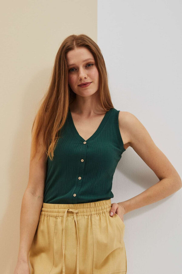 60425a5bf2b7ad2a205893358b02ece2ad208e17 Prążkowany top malahitowy