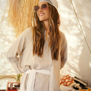 60883ea640697899cbccab4343362aaa439f5041 Lniana koszula ciemnobeżowa