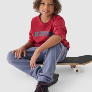 60e88d8f1ce6e586f216511f740dc947e1ed99fc 4F Longsleeve oversize chłopięcy - czerwony 122 (6-7 lat)