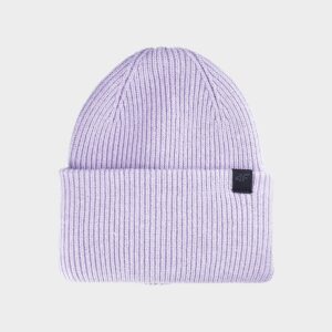 4F Czapka beanie uniseks - fioletowa