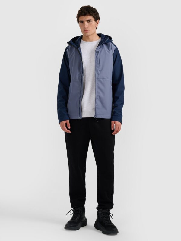 4F Kurtka softshell wiatroodporna męska - granatowa