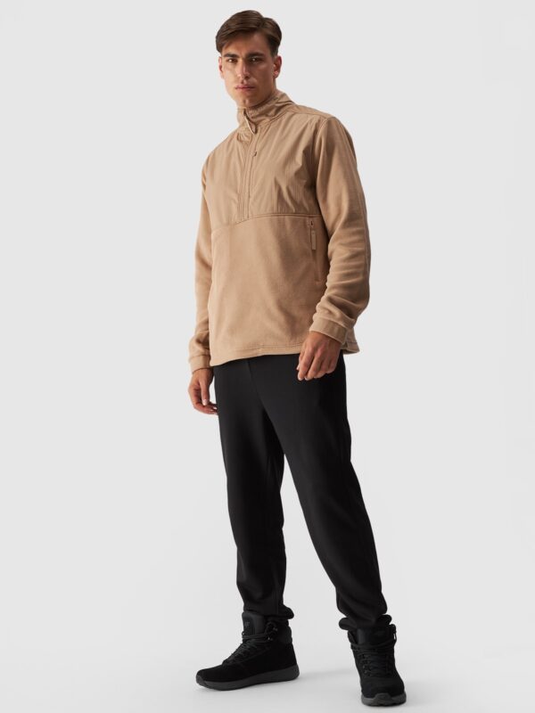 4F Polar ze stójką regular męski - beżowy