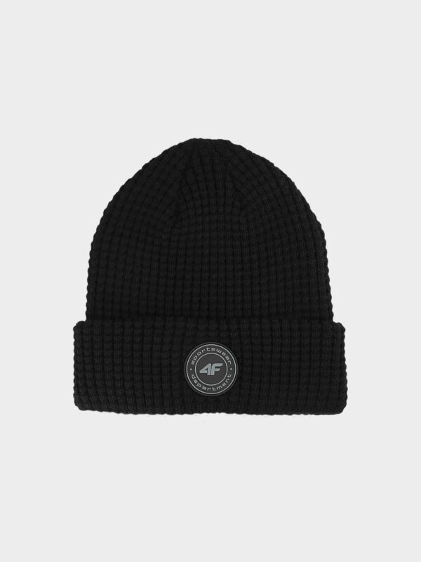 4F Czapka zimowa chłopięca - czarna