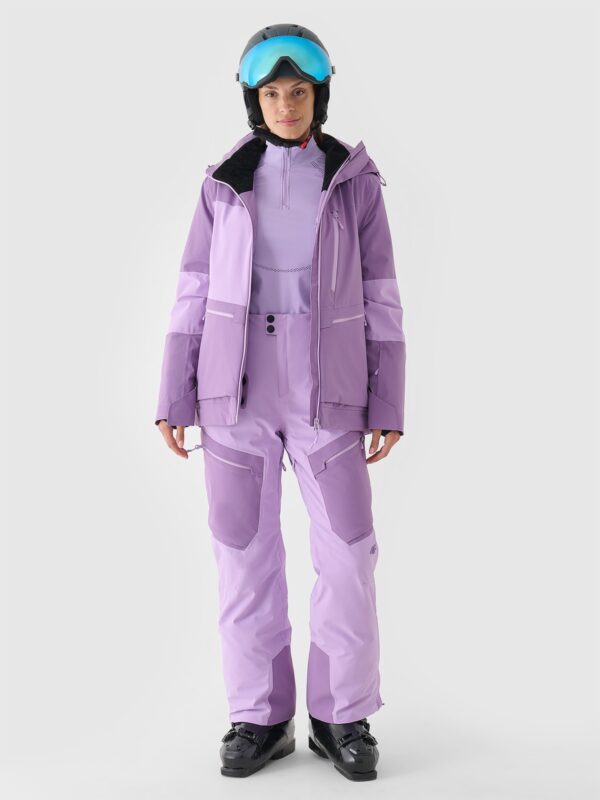 6285cf595a0e69c4b877e12269737e0b1df6647b 4F Kurtka narciarska membrana 15000 damska - fioletowa