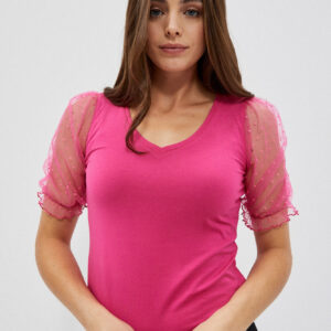 Bluzka z ozdobnymi rękawami