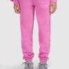 64e9db1f27ff561340fe43c6307b5a0573d1ee85 4F Spodnie dresowe joggery dziewczęce - różowe 134 (8-9 lat)