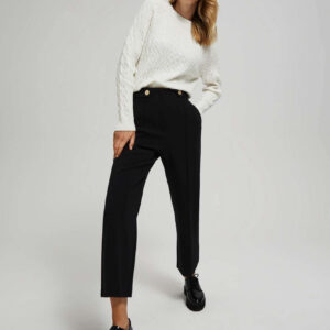 Spodnie z kantem czarne