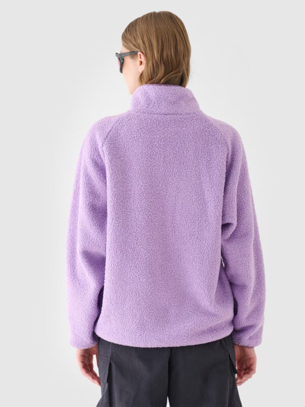 4F Polar sherpa ze stójką damski - fioletowy