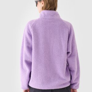 4F Polar sherpa ze stójką damski - fioletowy