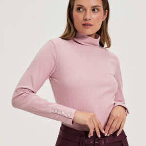 Bawełniany golf różowy