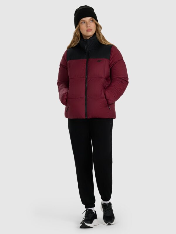 4F Kurtka puchowa z wypełnieniem syntetycznym damska - czerwona
