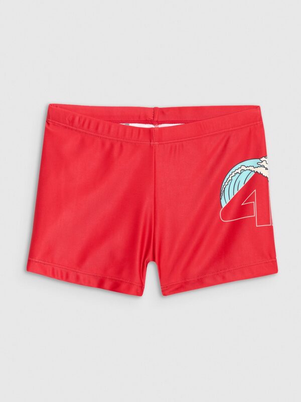 4F Kąpielówki chłopięce - czerwone 122/128 (6-8 lat)