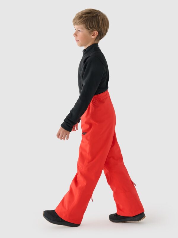 4F Spodnie narciarskie membrana 5000 chłopięce - czerwone 122 (6-7 lat)