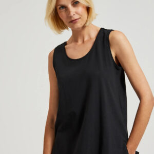 67c4f1d1b981582a317de8432d02b226197b2051 Gładki top czarny