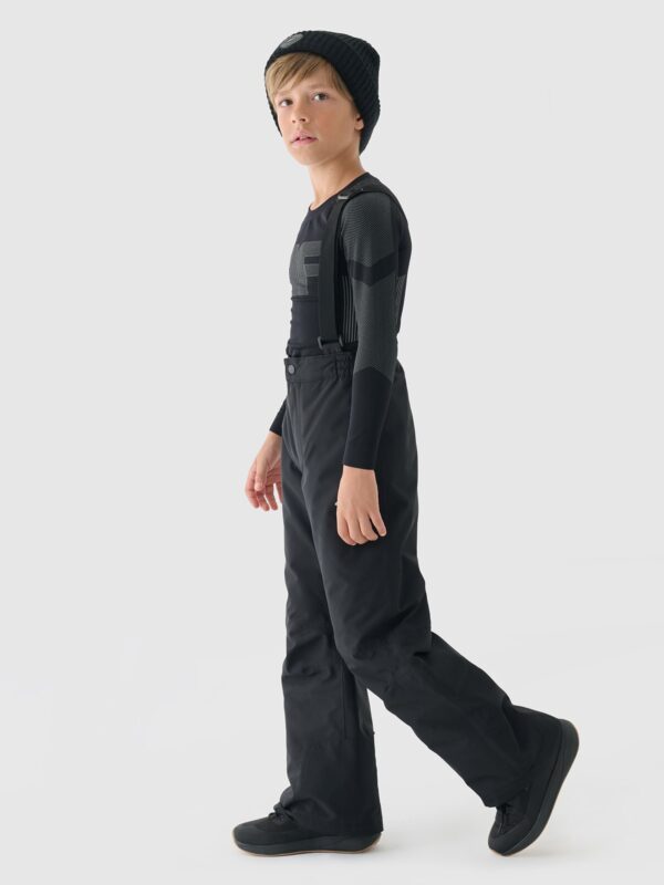 4F Spodnie narciarskie membrana 5000 chłopięce - czarne 146 (10-11 lat)