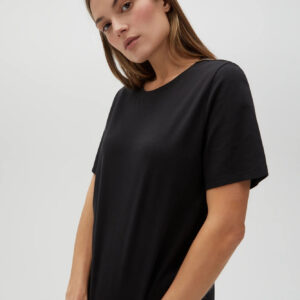 695c7cfe937a5ca3fb88a453a1eaa7faa62c8f5d Gładki bawełniany t-shirt czarny