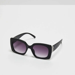 Okulary przeciwsłoneczne z grubymi oprawkami czarne