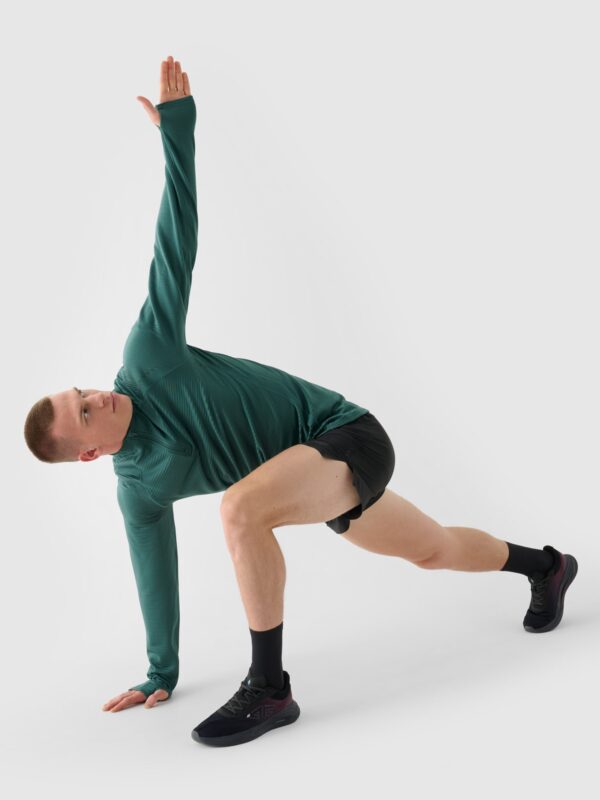 4F Bluza do biegania szybkoschnąca męska - zielona