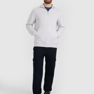 4F Bluza dresowa nierozpinana bez kaptura męska - szara