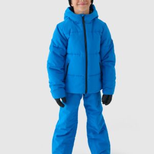 4F Kurtka narciarska membrana 5000 chłopięca - niebieska 164 (13-14 lat)