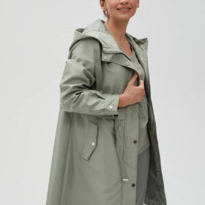 Parka z katurem oliwkowa