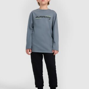 4F Longsleeve regular z nadrukiem chłopięcy - khaki 122 (6-7 lat)