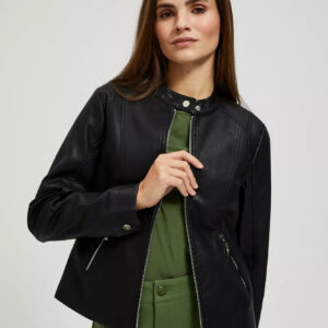 Kurtka z zapięciem pod szyją czarna