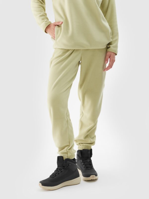 6ca83d4673c908688fe53767d0909d07e229af40 4F Spodnie dresowe polarowe damskie - khaki