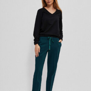 Spodnie z kantem szmaragdowe