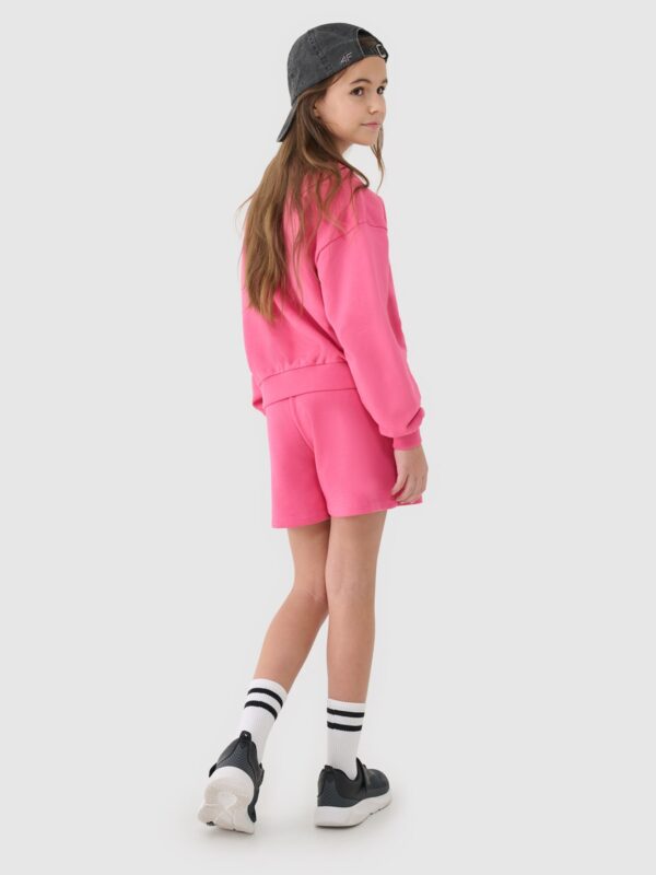 6d750a3678453a51040b67f0508ee66d836f997a 4F Spodenki dresowe dziewczęce - różowe 164 (13-14 lat)