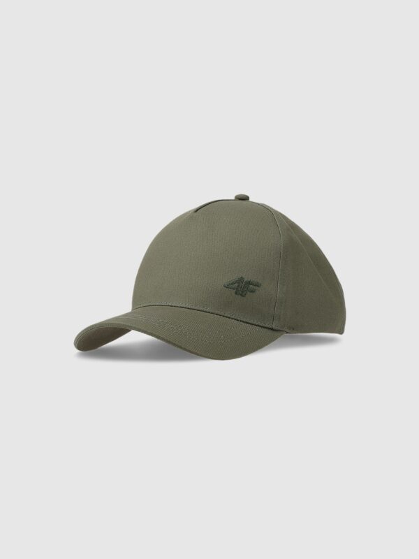 4F Czapka z daszkiem strapback dziecięca - khaki