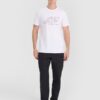 4F T-shirt regular z nadrukiem męski - biały
