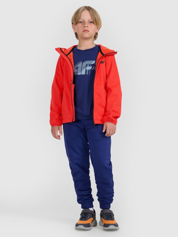 4F Kurtka softshell wiatroodporna membrana 5000 chłopięca - czerwona 122 (6-7 lat)