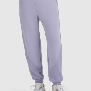 4F Spodnie dresowe joggery z modalem damskie - granatowe