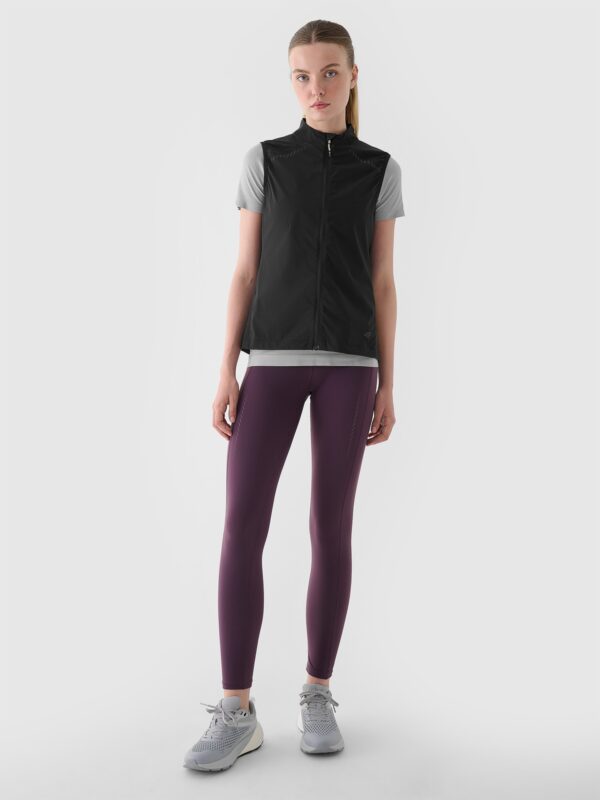 4F Bezrękawnik do biegania Ultralight damski - czarny