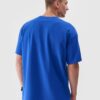 6f54328f3cf2eda77dea10c828ad0bbf506952bc 4F T-shirt regular z nadrukiem męski - niebieski