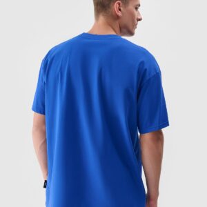 6f54328f3cf2eda77dea10c828ad0bbf506952bc 4F T-shirt regular z nadrukiem męski - niebieski