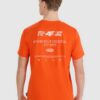 4F T-shirt regular z nadrukiem męski - pomarańczowy