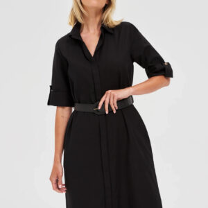 Szmizjerka midi czarna