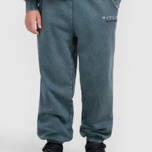 4F Spodnie dresowe joggery chłopięce - turkusowe 152 (11-12 lat)